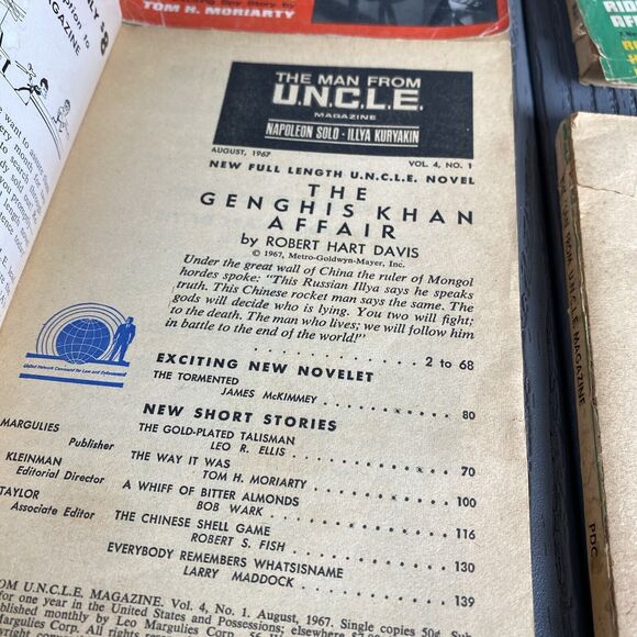 THE MAN FROM UNCLE/U.N.C.L.E. MAGAZINE Issue Vol 4.1, 2.5 + 1.4/ 1.6(Damaged) - Picture 7 of 13